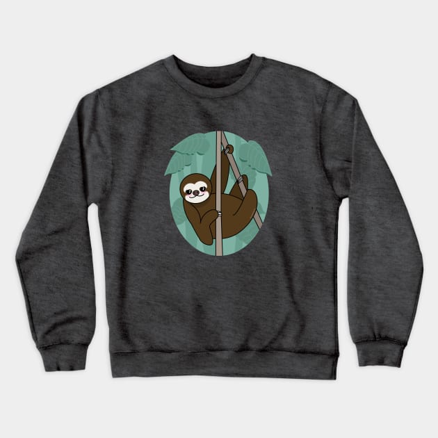 Kawaii sloth Crewneck Sweatshirt by Pendientera